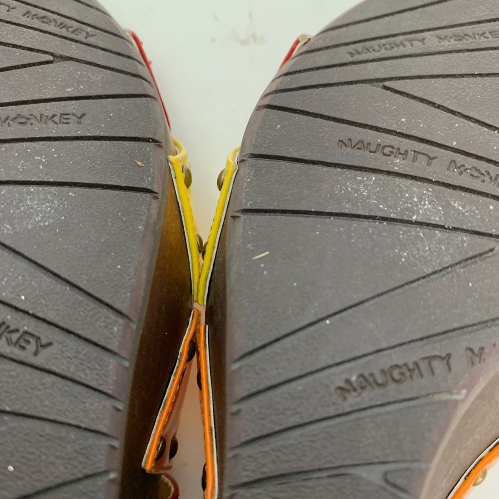 NAUGHTY MONKEY Wedge Patent Leather Heels Shoes 9 - Picture 12 of 16